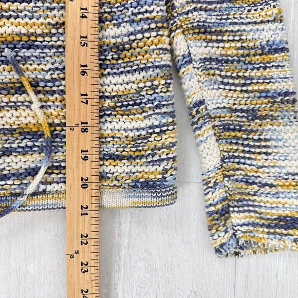 Theory Coella Knit Sweater Size Small Denim Mix Soft Chain Drawstring‎ Boatneck - Picture 14 of 16